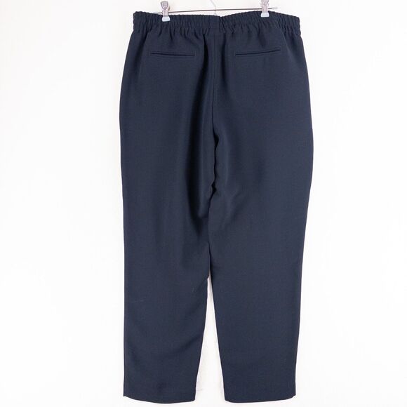 Talbots Women’s Pull On Eastport Pants size Large Navy Blue Straight Leg Stretch - Picture 6 of 10
